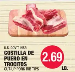 Carnicerias Jimenez U.S. GOV'T INSP. COSTILLA DE PUERO EN TROCITOS offer