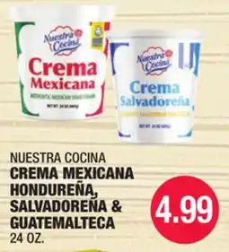 Carnicerias Jimenez NUESTRA COCINA CREMA MEXICANA HONDUREÑA, SALVADOREÑA & GUATEMALTECA offer