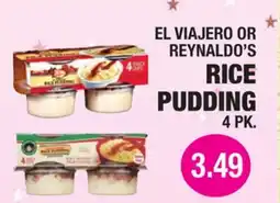 Carnicerias Jimenez EL VIAJERO OR REYNALDO'S RICE PUDDING offer