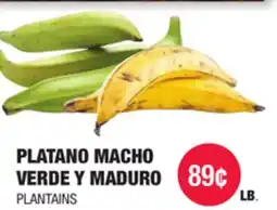 Carnicerias Jimenez PLATANO MACHO VERDE Y MADURO offer