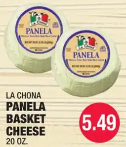 Carnicerias Jimenez LA CHONA PANELA BASKET CHEESE offer