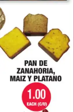 Carnicerias Jimenez PAN DE ZANAHORIA, MAIZ Y PLATANO offer