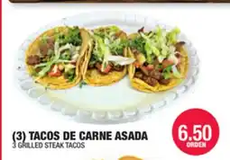 Carnicerias Jimenez (3) TACOS DE CARNE ASADA offer