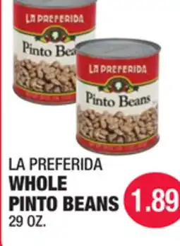 Carnicerias Jimenez LA PREFERIDA WHOLE PINTO BEANS offer