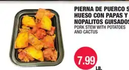 Carnicerias Jimenez PIERNA DE PUERCO S/ HUESO CON PAPAS Y NOPALITOS GUIADOS offer