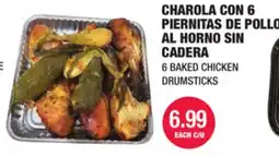 Carnicerias Jimenez CHAROLA CON 6 PIERNITAS DE POLLO AL HORNO SIN CADERA offer