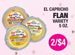 Carnicerias Jimenez EL CAPRICO FLAN VARIETY offer