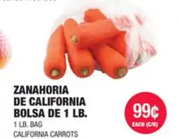 Carnicerias Jimenez ZANAHORIA DE CALIFORNIA BOLSA DE 1 LB offer