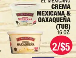 Carnicerias Jimenez EL MEXICANO CREMA MEXICANA & OAXAQUEÑA offer