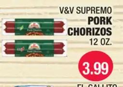 Carnicerias Jimenez V&V SUPREMO PORK CHORIZOS offer