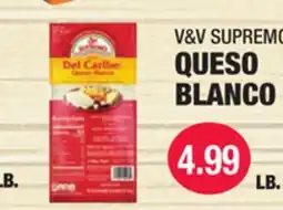 Carnicerias Jimenez V&V SUPREMO QUESO BLANCO offer