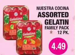 Carnicerias Jimenez NUESTRA COCINA ASSORTED GELATIN FAMILY PACK offer