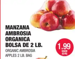 Carnicerias Jimenez ORGANIC AMBROSIA APPLES 2 LB. BAG offer
