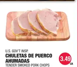 Carnicerias Jimenez U.S. GOV'T INSP. TENDER SMOKED PORK CHOPS offer