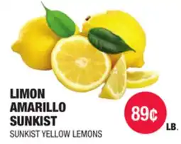 Carnicerias Jimenez SUNKIST YELLOW LEMONS offer