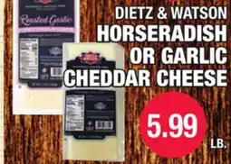 Carnicerias Jimenez DIETZ & WATSON HORSERADISH OR GARLIC CHEDDAR CHEESE offer