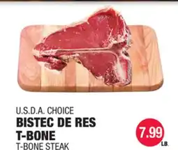 Carnicerias Jimenez U.S.D.A. CHOICE BISTEC DE RES T-BONE offer