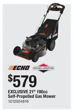 The Home Depot ECHO 21 190cc Self-Propelled Gas Mower offer