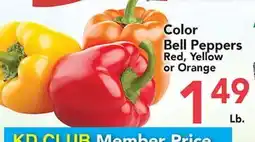 Eurofresh Market Color Bell Peppers Red, Yellow or Orange offer
