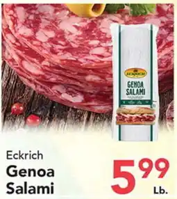 Eurofresh Market Eckrich Genoa Salami offer