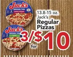 Eurofresh Market 13.8-15 oz. Jack's Regular Pizzas offer