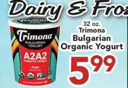 Eurofresh Market 32 oz. Trimona Bulgarian Organic Yogurt offer
