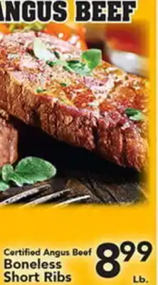 Eurofresh Market Certified Angus Beef Boneless Short Ribs offer