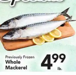 Eurofresh Market Previously Frozen Whole Mackerel offer