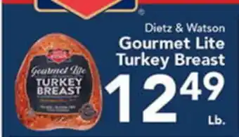 Eurofresh Market Dietz & Watson Gourmet Lite Turkey Breast offer
