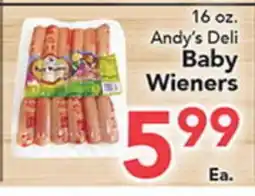 Eurofresh Market 16 oz. Andy's Deli Baby Wieners offer