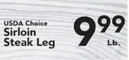 Eurofresh Market USDA Choice Sirloin Steak Leg offer