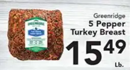 Eurofresh Market Greenridge 5 Pepper Turkey Breast offer