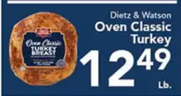 Eurofresh Market Dietz & Watson Oven Classic Turkey offer