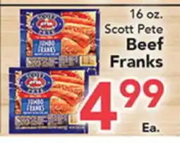 Eurofresh Market 16 oz. Scott Pete Beef Franks offer
