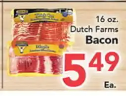 Eurofresh Market 16 oz. Dutch Farms Bacon offer