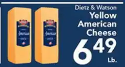 Eurofresh Market Dietz & Watson Yellow American Cheese offer