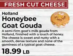 Sunset Foods Holland Honeybee Goat Gouda offer