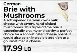 Sunset Foods German Brie with Mushrooms offer