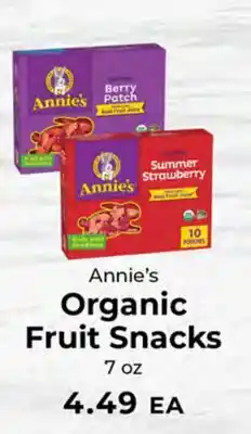 Sunset Foods Annie's Organic Fruit Snacks offer