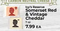 Sunset Foods Ivy's Reserve Somerset Red & Vintage Cheddar offer