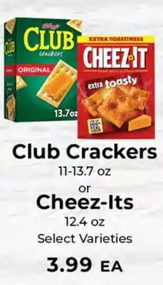 Sunset Foods Club Crackers 11-13.7 oz or Cheez-Its 12.4 oz offer