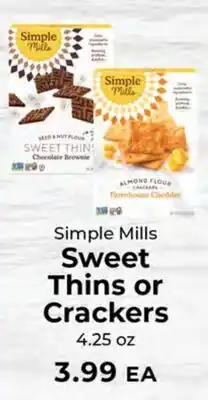 Sunset Foods Simple Mills Sweet Thins or Crackers offer