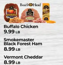 Sunset Foods Boar's Head Buffalo Chicken Smokemaster Black Forest Ham Vermont Cheddar offer