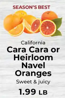 Sunset Foods California Cara Cara or Heirloom Navel Oranges offer