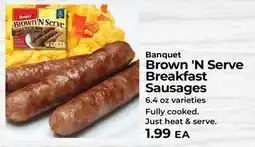 Sunset Foods Banquet Brown 'N Serve Breakfast Sausages offer