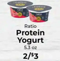 Sunset Foods Ratio Protein Yogurt offer