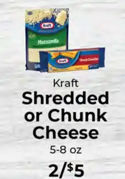 Sunset Foods Kraft Shredded or Chunk Cheese offer