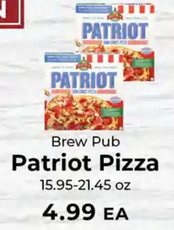 Sunset Foods Brew Pub Patriot Pizza offer
