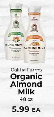 Sunset Foods California Farms Organic Almond Milk offer