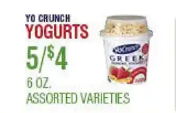 Circus Fruits YO CRUNCH YOGURTS offer